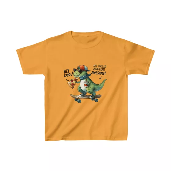 Cool Skateboarding Dino T-Shirt for Kids