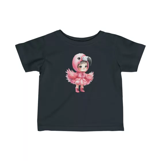 Flamingo Illustration Infant T-Shirt Girl
