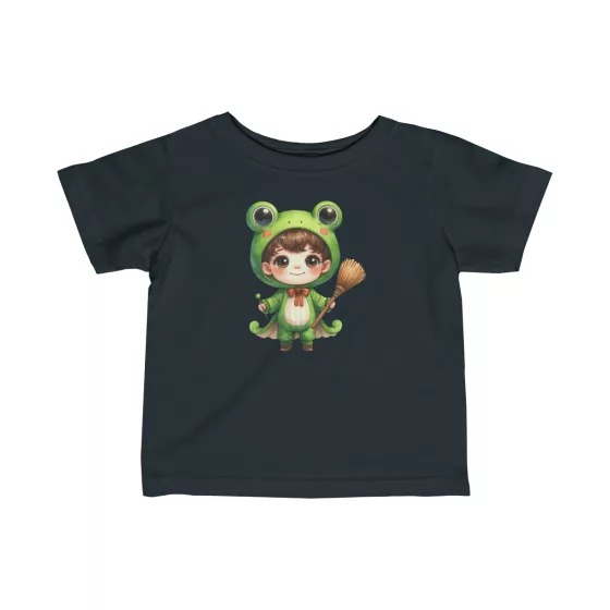 Froggy Boy Illustration T-Shirt for Toddler