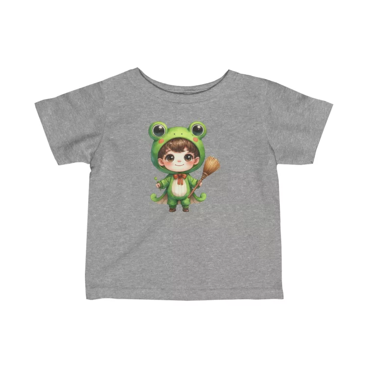 Froggy Boy Illustration T-Shirt for Toddler