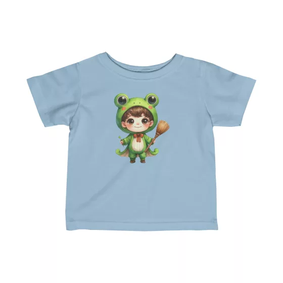 Froggy Boy Illustration T-Shirt for Toddler