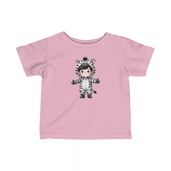 Zebra Illustration Infant Fine Jersey T-Shirt
