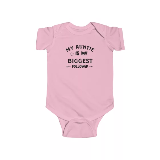 Unisex Baby Bodysuit My Auntie is My Biggest Follower