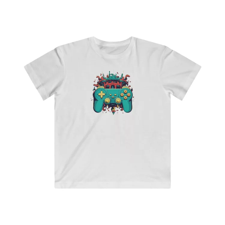 Unisex Kids Colorful Gamepad T-Shirt