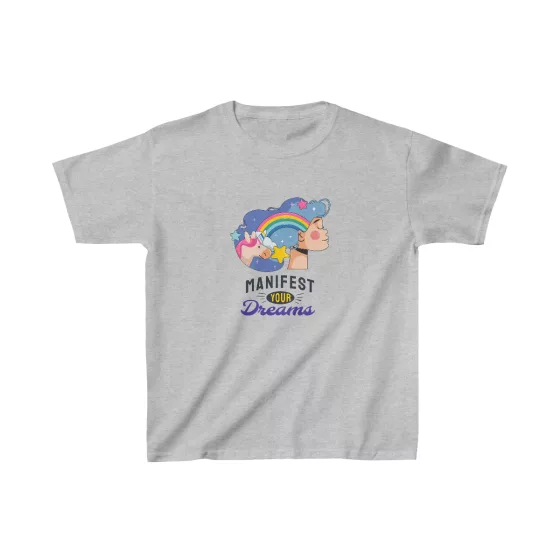 Girls Manifest Your Dreams Unicorn T-Shirt