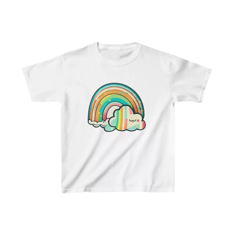 Girl Retro Rainbow T-Shirt