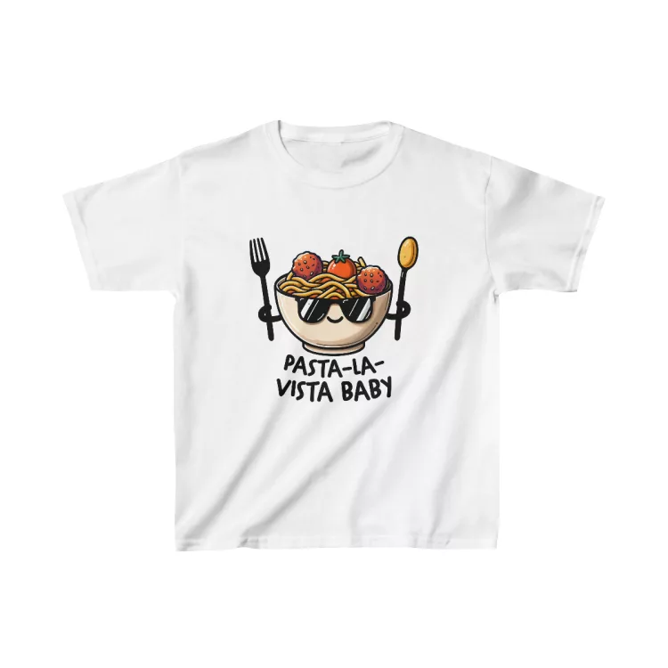 Unisex Pun Pasta La Vista Baby T-Shirt