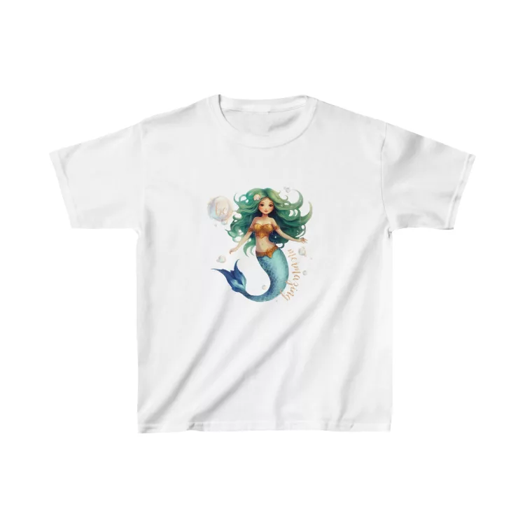 Girl Mermaid Green Hair T-Shirt