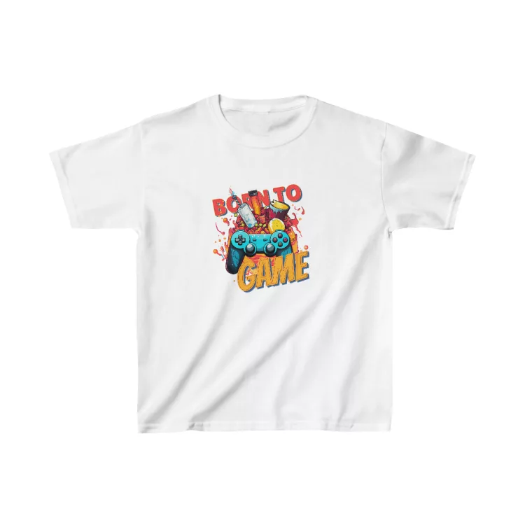 Boy Gamer Party Born to Game Kids T-Shirt