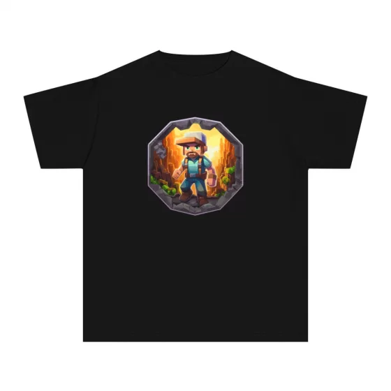Boys Blocky Video Game Character T-Shirt