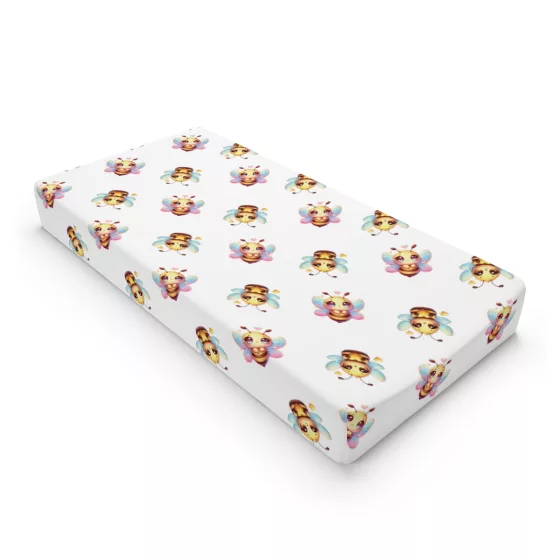 Cute Bees Baby Changing Pad Cover