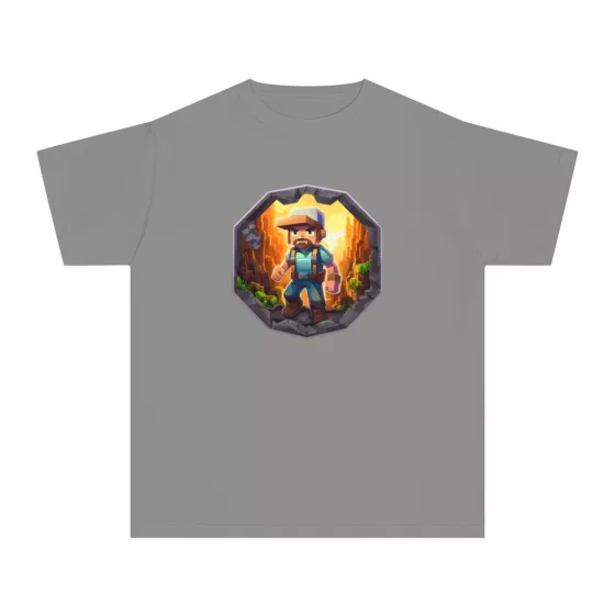 Boys Blocky Video Game Character T-Shirt