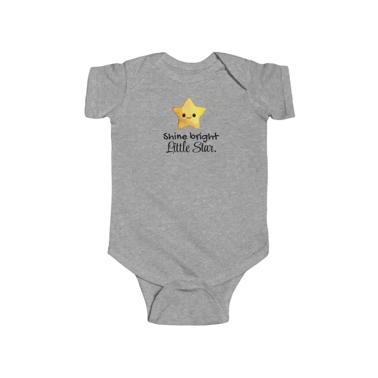 Unisex Baby Shine Bright Little Star Bodysuit