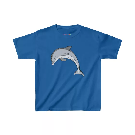 Unisex Dolphin Illustration Kid T-Shirt
