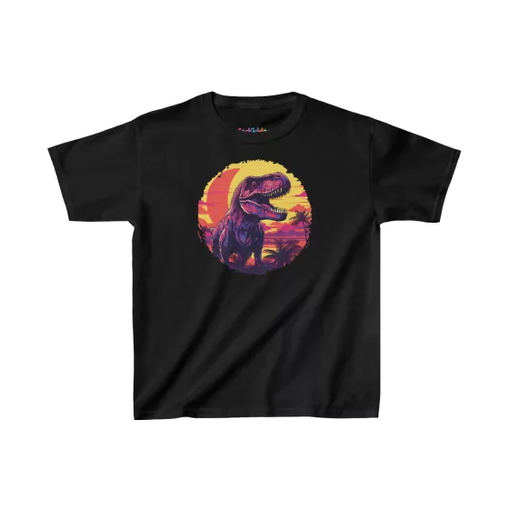 Boys T-Rex Colorful Modern Illustration Kid T-Shirt