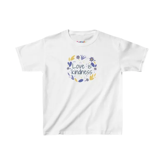 Girl Love is Kindness Quote Kids T-Shirt