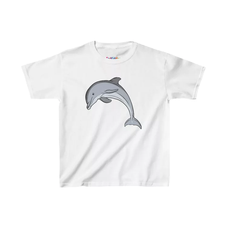 Unisex Dolphin Illustration Kid T-Shirt