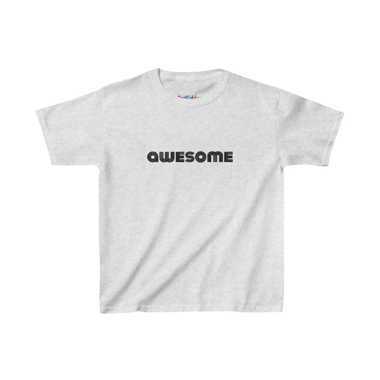 Unisex Awesome Word Kids T-Shirt