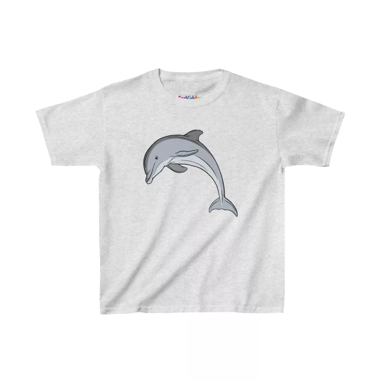 Unisex Dolphin Illustration Kid T-Shirt