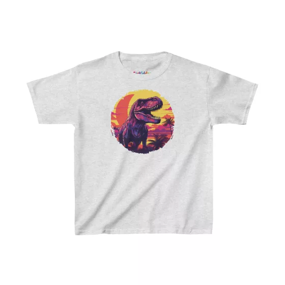 Boys T-Rex Colorful Modern Illustration Kid T-Shirt