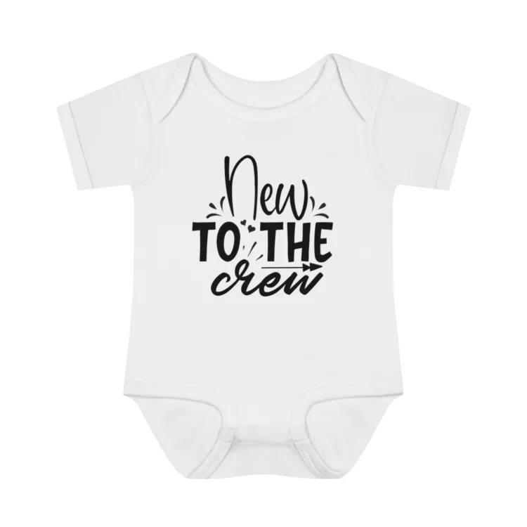 New to the Crew Infant Baby Rib Bodysuit White
