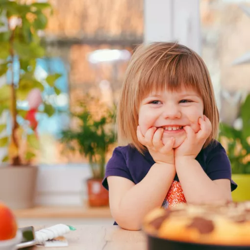 photo of toddler smiling